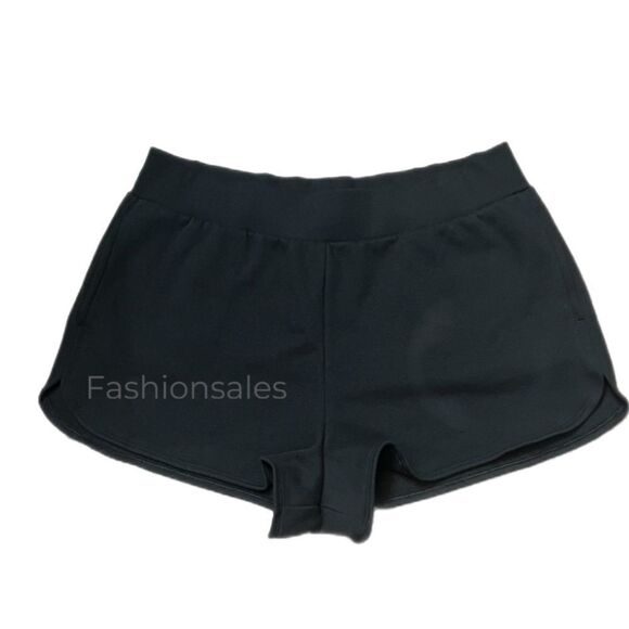 Victorias Secret On Point Soft  Comfy Fleece Shorts Black Xlarge - Picture 5 of 7